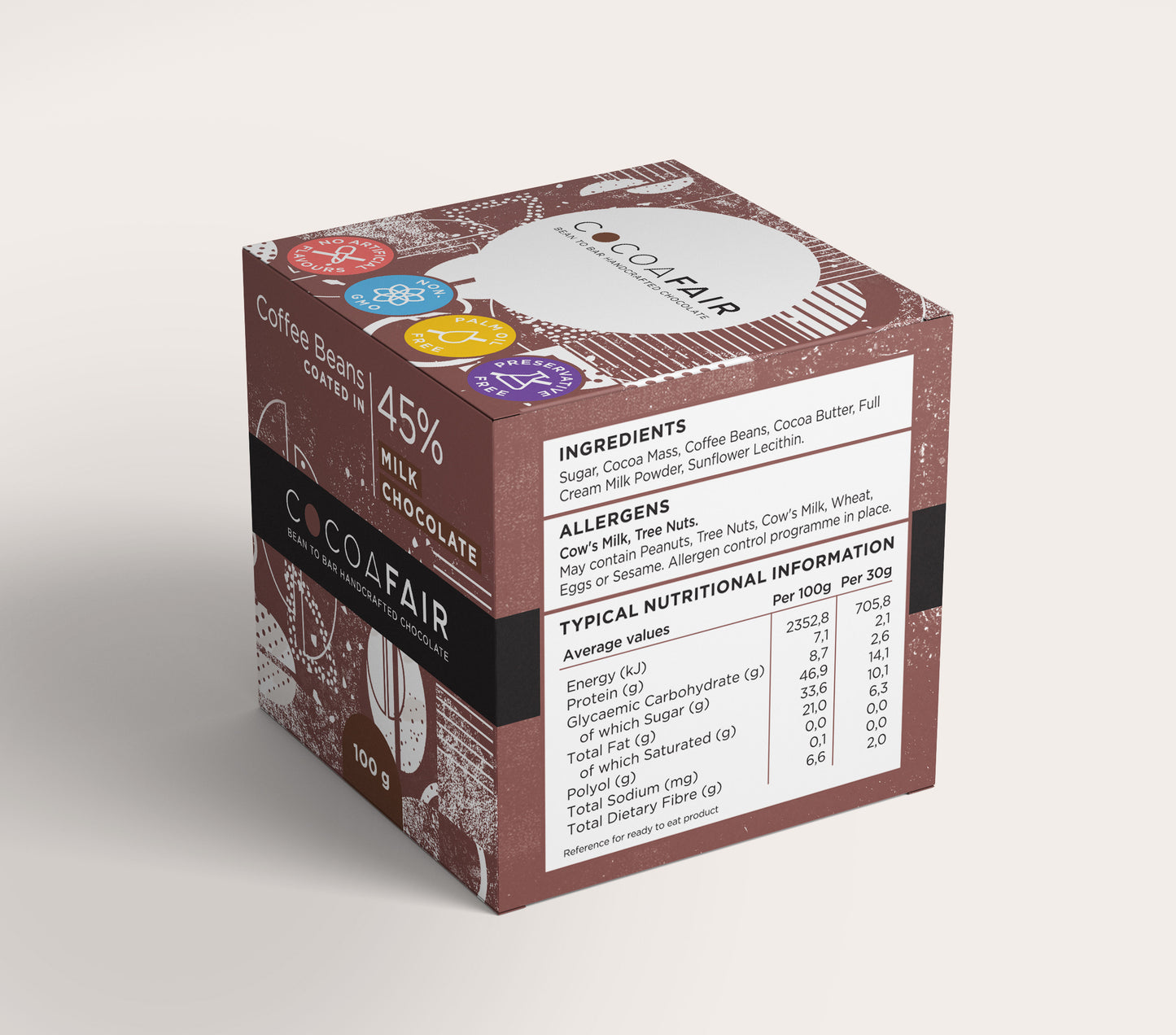 Coffee Beans in 45% Milk Chocolate