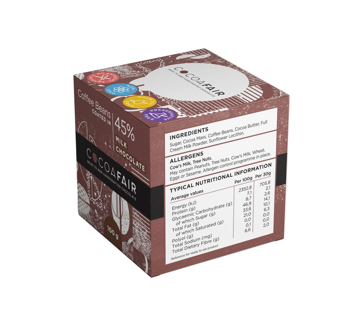 Coffee Beans in 45% Milk Chocolate