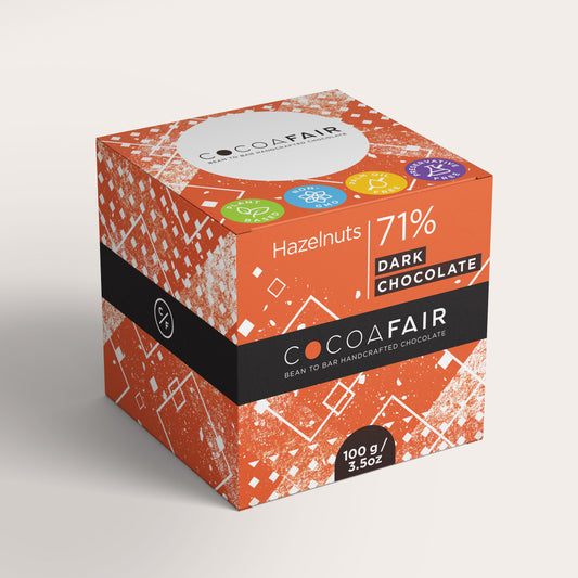 Hazelnuts in 71% Dark Chocolate