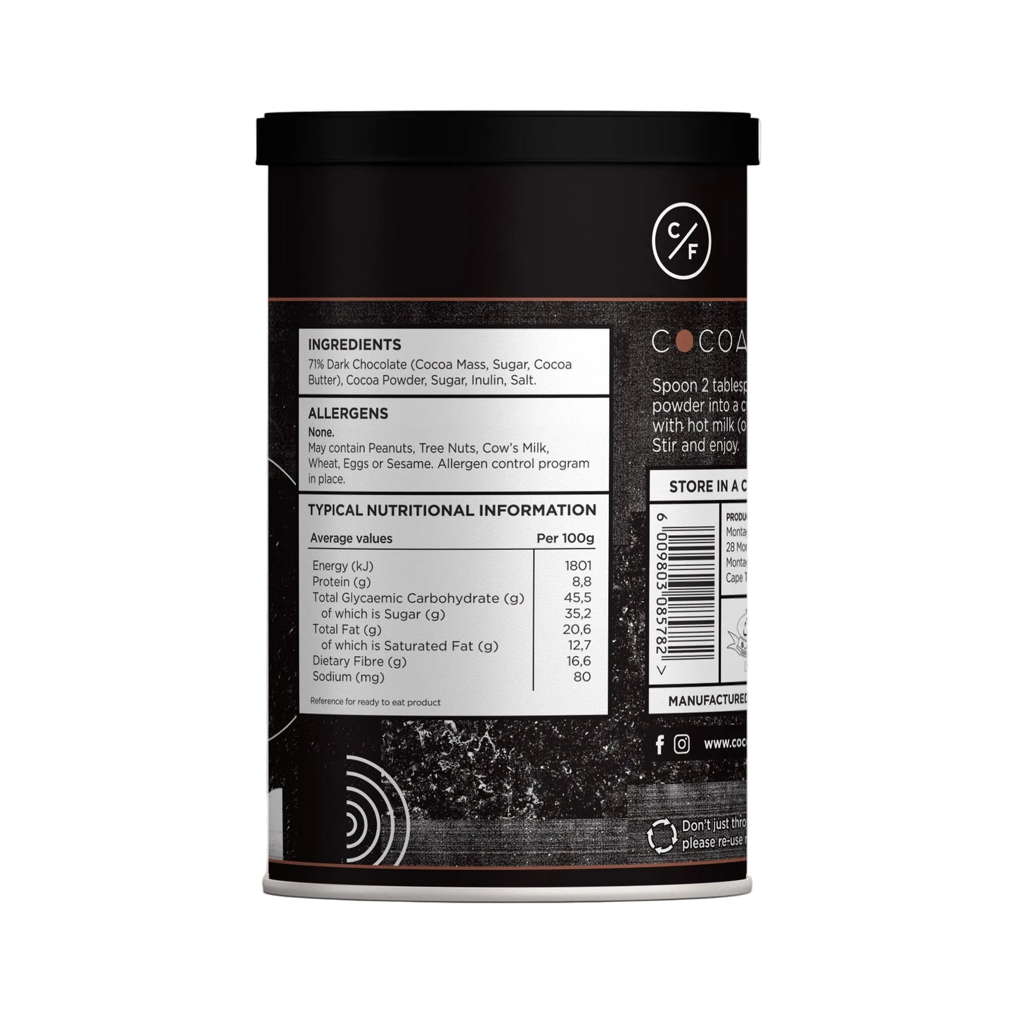 Pure Indulgence Dark Hot Chocolate - 250g