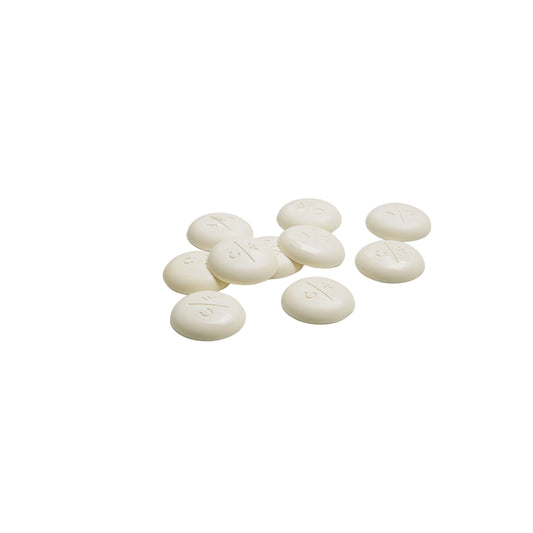 Coloured Cocoa Butter Drops - White