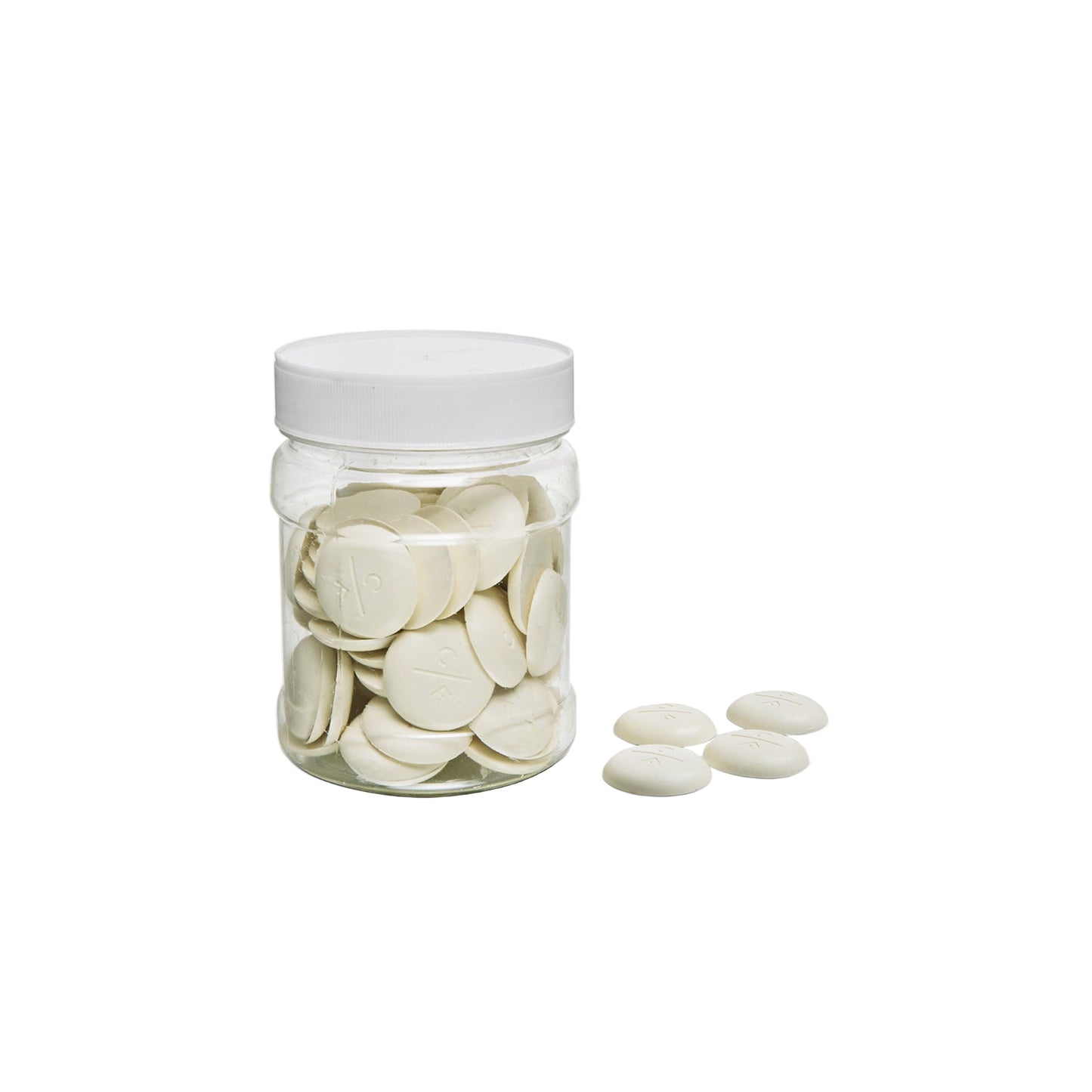 Coloured Cocoa Butter Drops - White