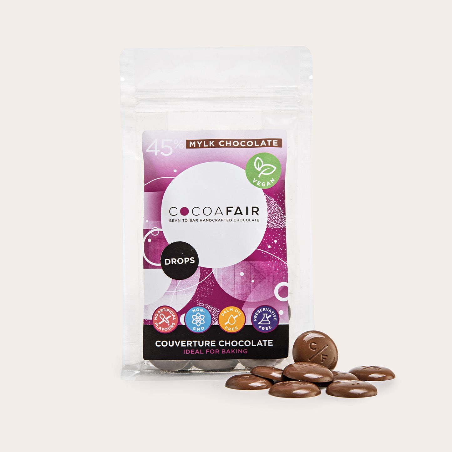 Vegan 45% Mylk Chocolate Drops