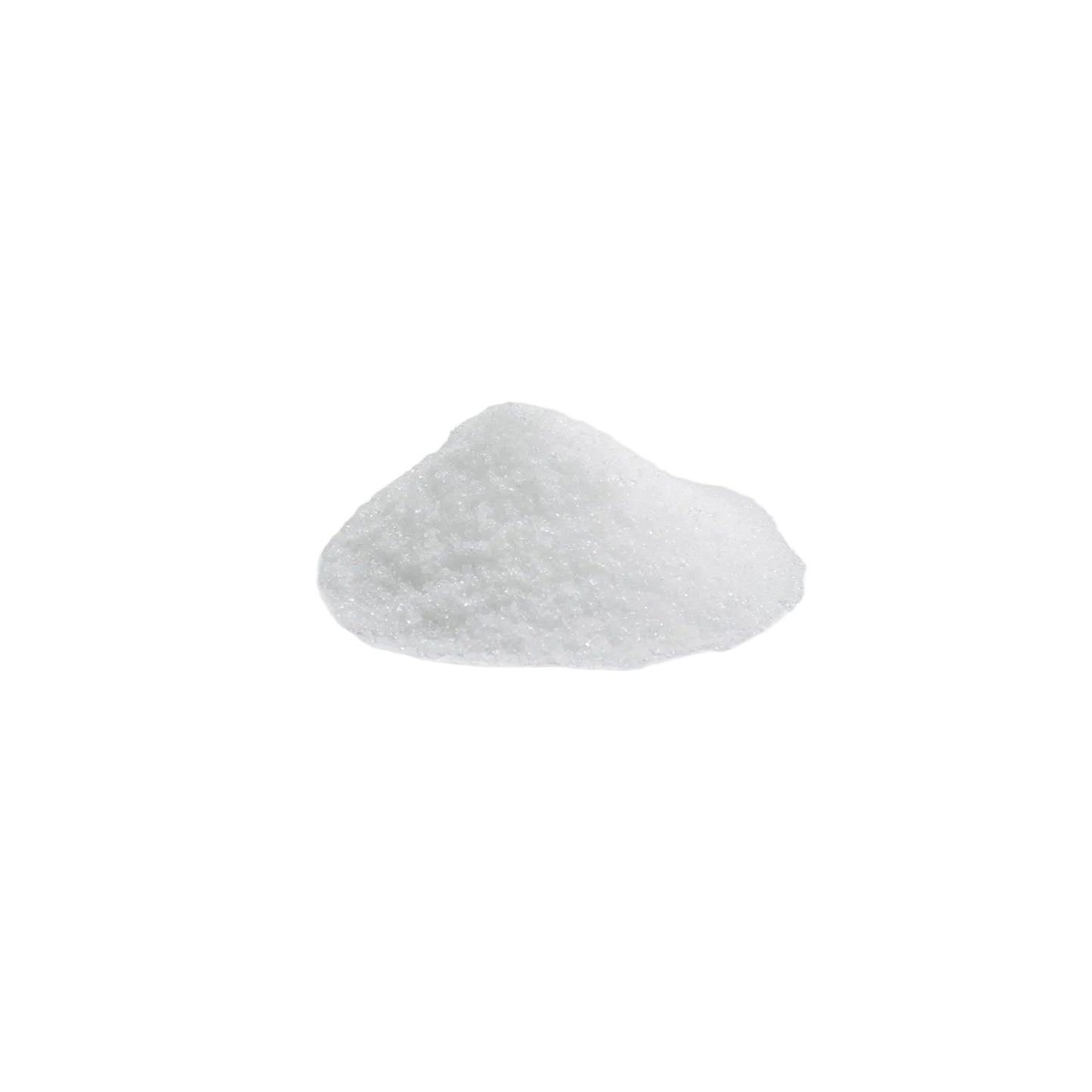 Xylitol in a small heap against a white background