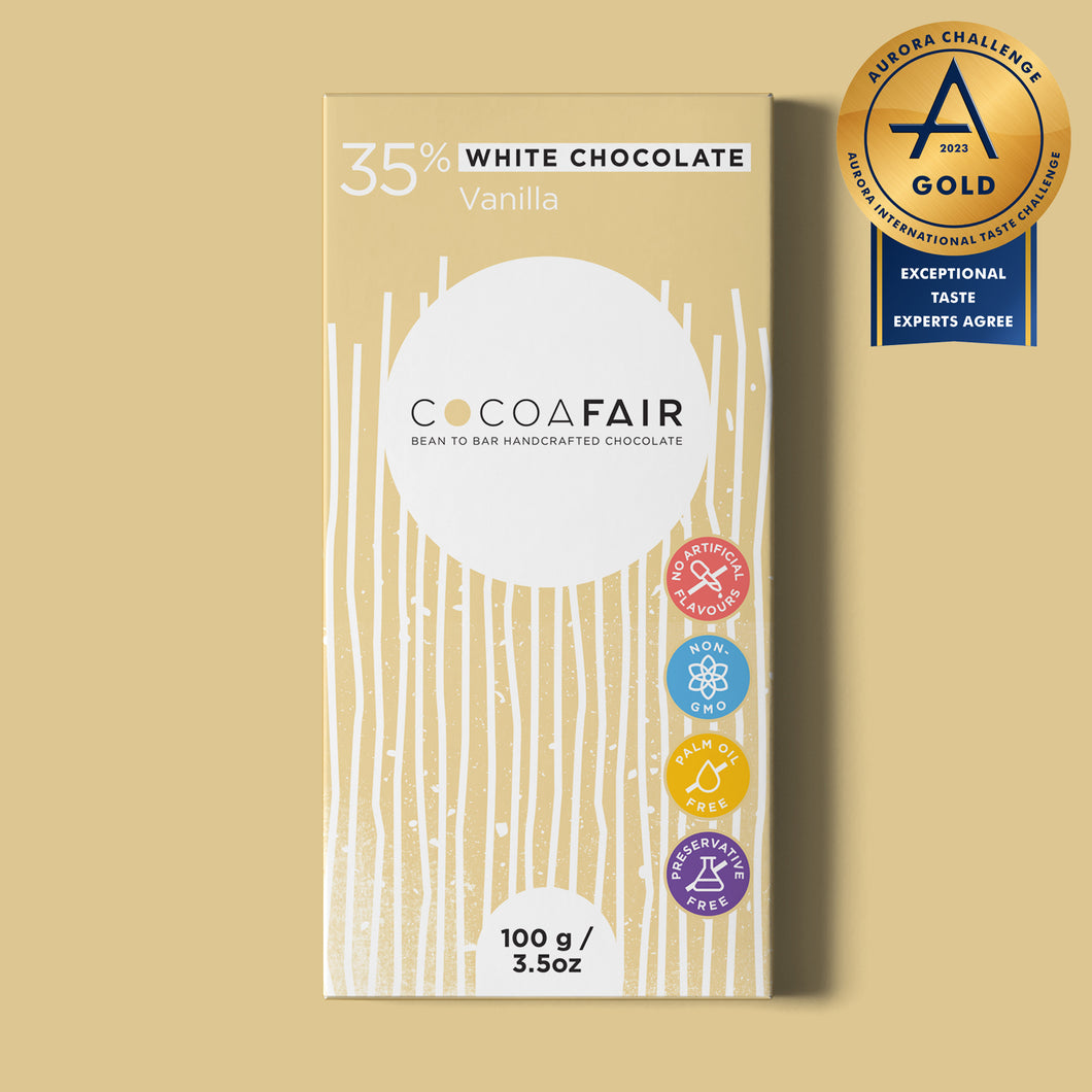 35% White Chocolate with Vanilla - 100g
