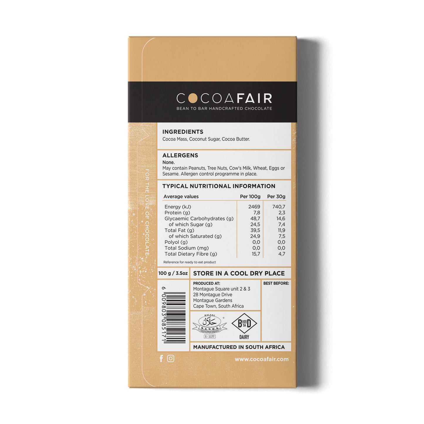71% Dark Chocolate | Coconut Sugar