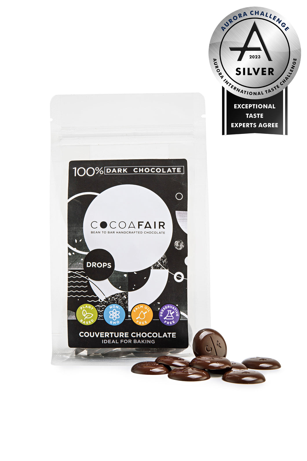 100% Dark Chocolate Drops
