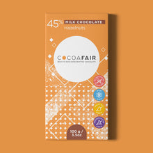 Load image into Gallery viewer, 45% Milk Chocolate with Hazelnuts - 100g
