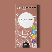 Load image into Gallery viewer, 71% Dark Chocolate with Ginger - 100g
